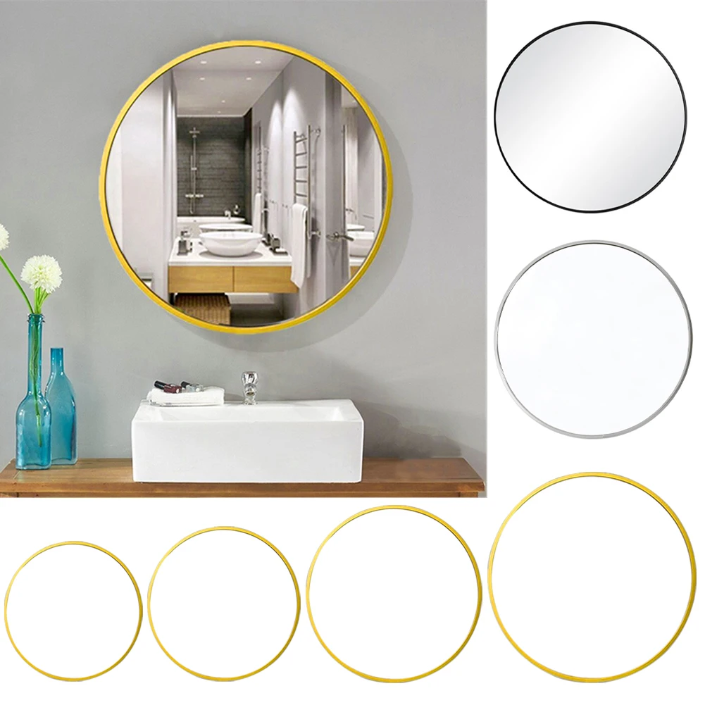【Breeins】Nordic Round Bathroom Framed Mirror Wall Hanging Bedroom Home Decoration Wall Mounted