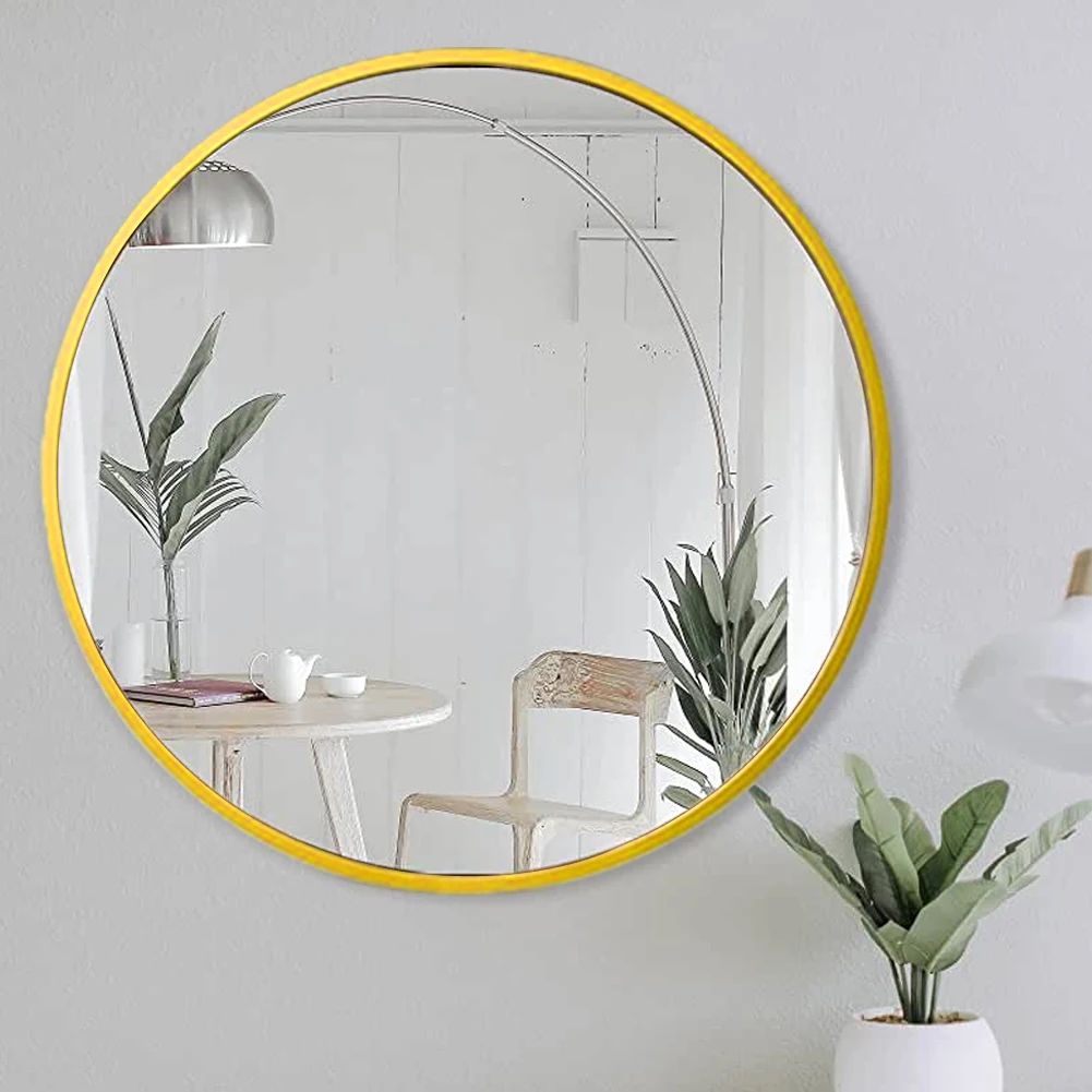 【Breeins】Nordic Round Bathroom Framed Mirror Wall Hanging Bedroom Home Decoration Wall Mounted