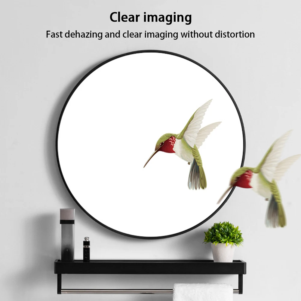 【Breeins】Nordic Round Bathroom Framed Mirror Wall Hanging Bedroom Home Decoration Wall Mounted
