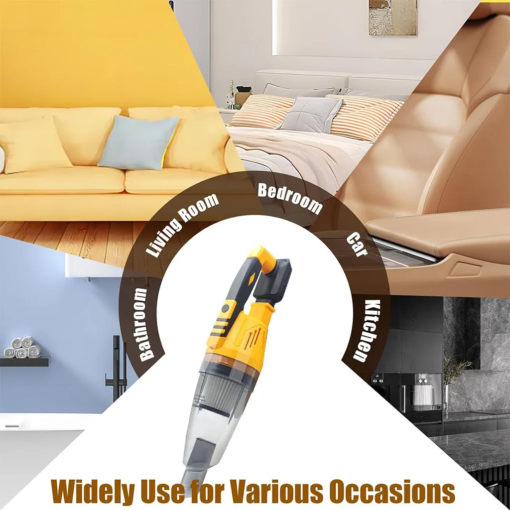Cordless Vacuum Cleaner Hoover Upright Lightweight Handheld Replace For Dewalt XR 18V Battery UK Tool Only