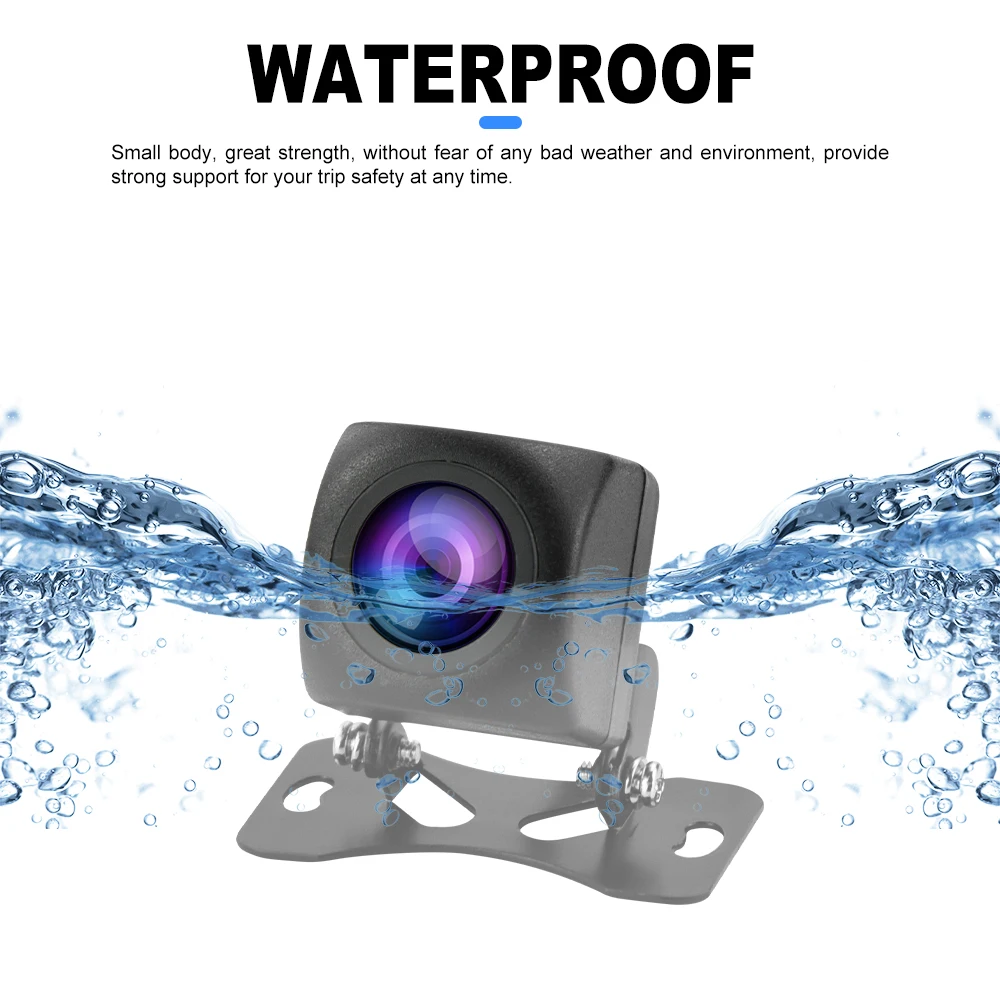 Podofo 720P Car Rear View Camera Fisheye Lens AHD Night Vision Vehicle Reversing Cameras Parking Assistance Cameras