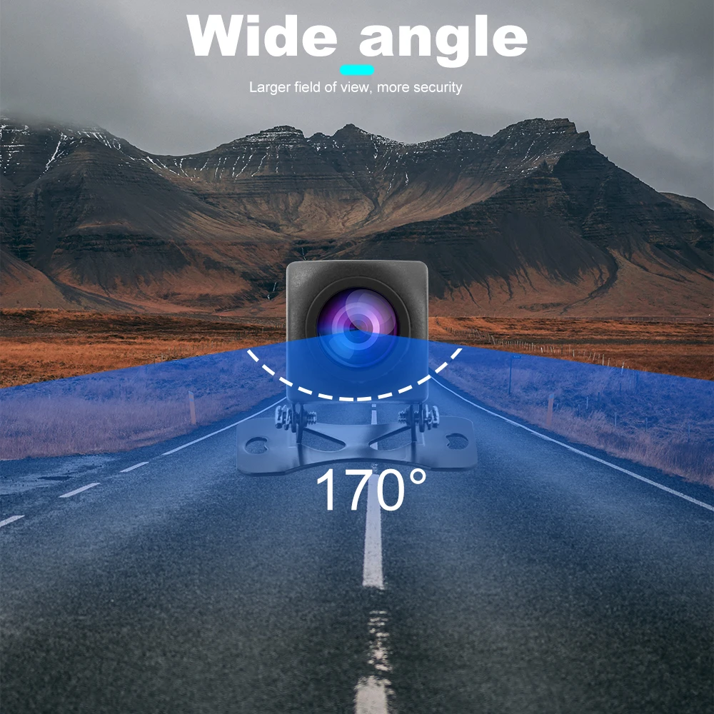 Podofo 720P Car Rear View Camera Fisheye Lens AHD Night Vision Vehicle Reversing Cameras Parking Assistance Cameras