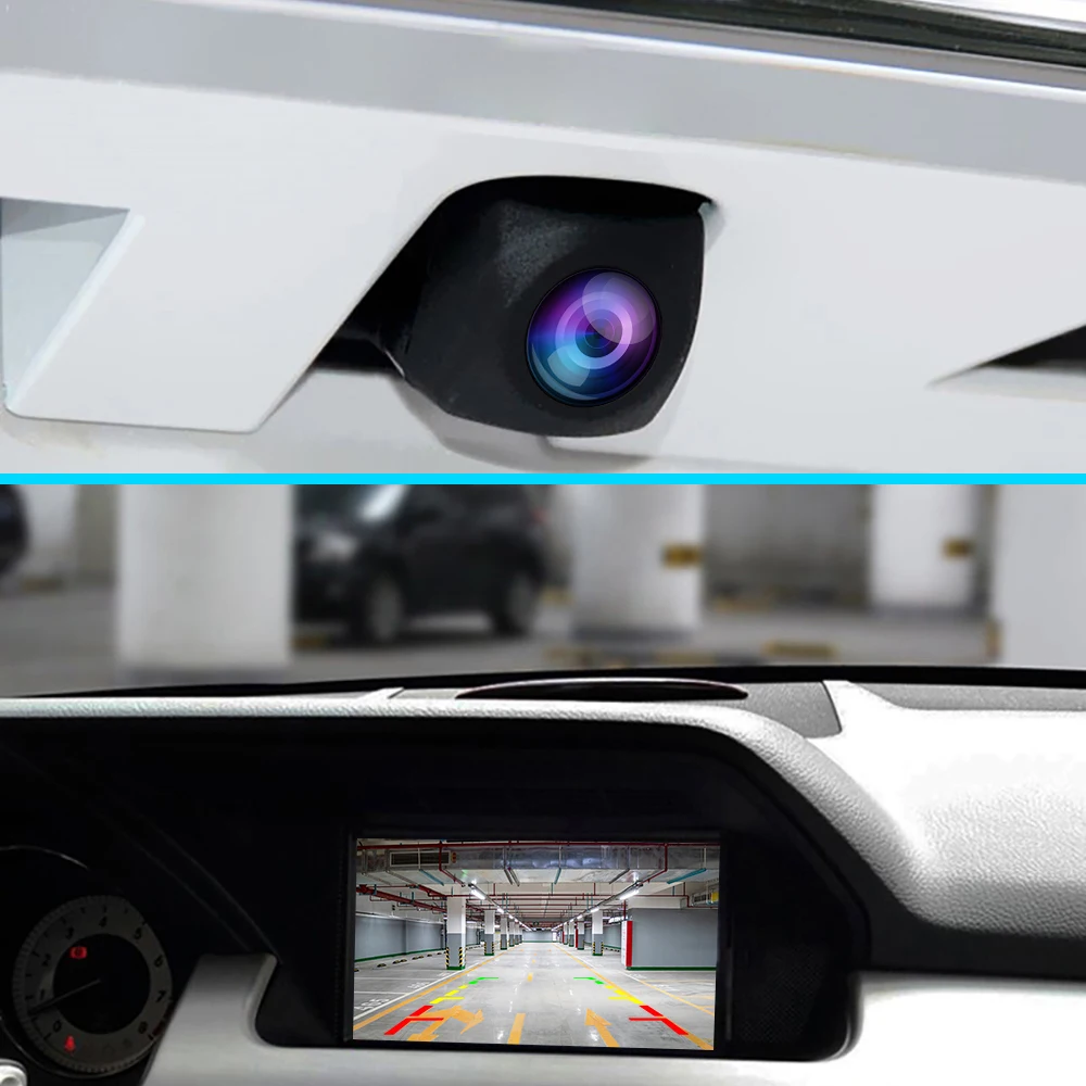 Podofo 720P Car Rear View Camera Fisheye Lens AHD Night Vision Vehicle Reversing Cameras Parking Assistance Cameras
