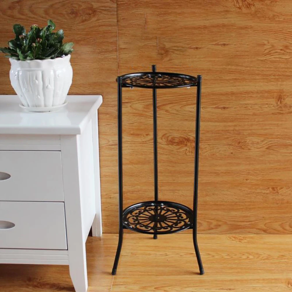 【Lifeideas】Vintage 2 Tier Metal Plant Display Stand Home Decoration