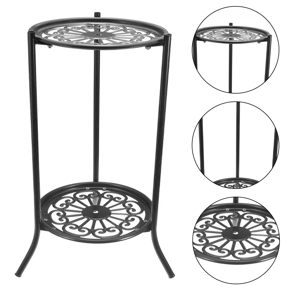 【Lifeideas】Vintage 2 Tier Metal Plant Display Stand Home Decoration