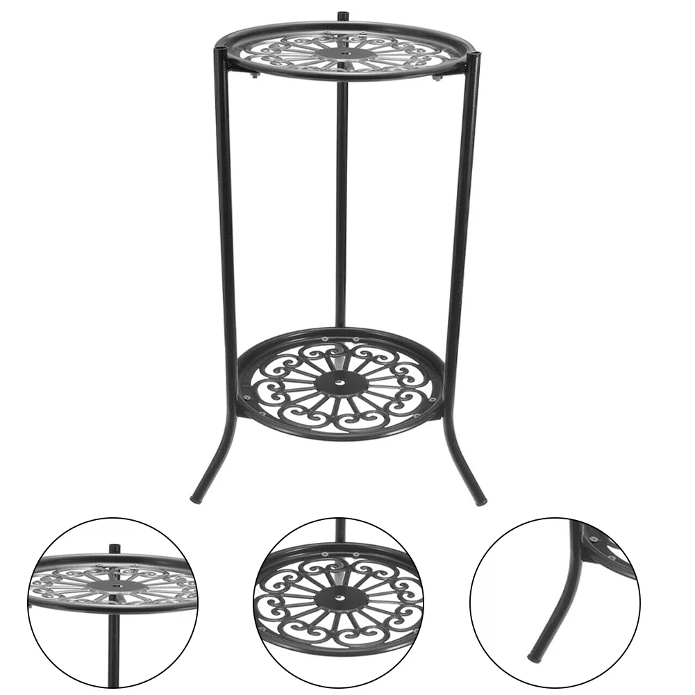 【Lifeideas】Vintage 2 Tier Metal Plant Display Stand Home Decoration