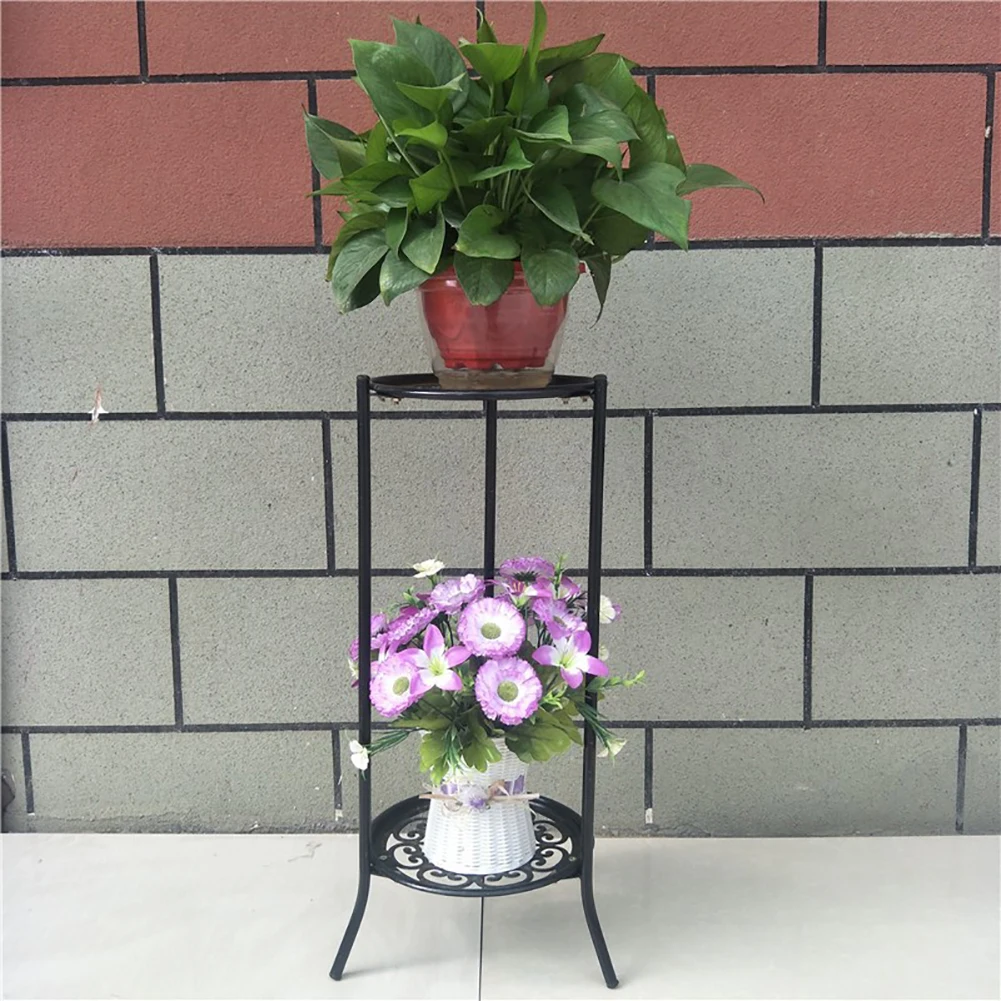 【Lifeideas】Vintage 2 Tier Metal Plant Display Stand Home Decoration