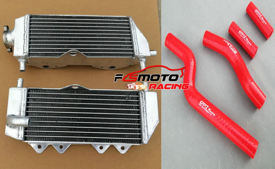 Aluminum Radiator + Silicone Hose For Yamaha YZ250 YZ 250 2002-2008 2003 2004 2005 2006 2007