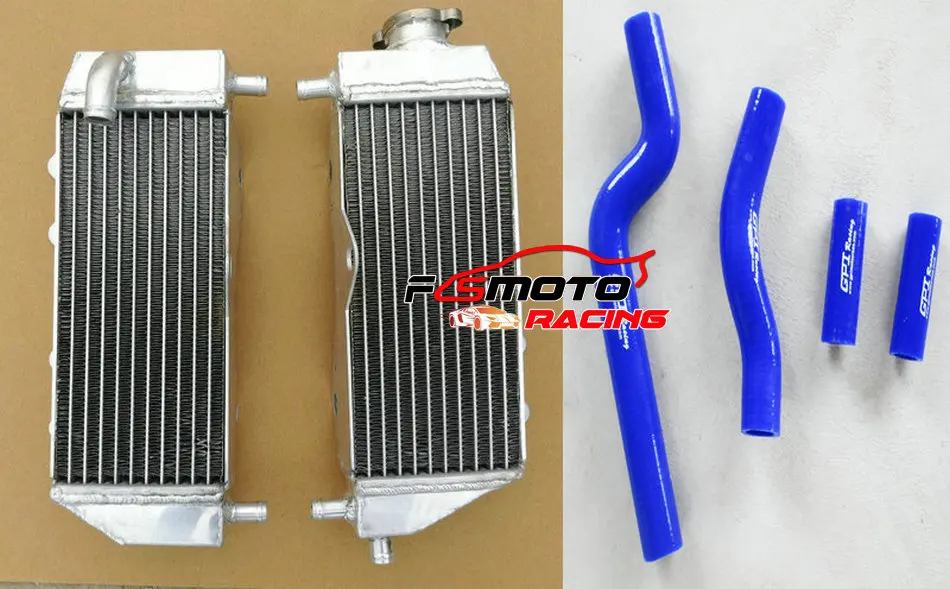 Aluminum Radiator + Silicone Hose For Yamaha YZ250 YZ 250 2002-2008 2003 2004 2005 2006 2007