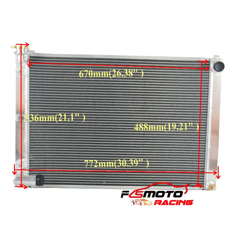 26''x19'' core For LEXUS RX330 MCU38 2/2003-12/2005 Aluminium Radiator Auto Manual