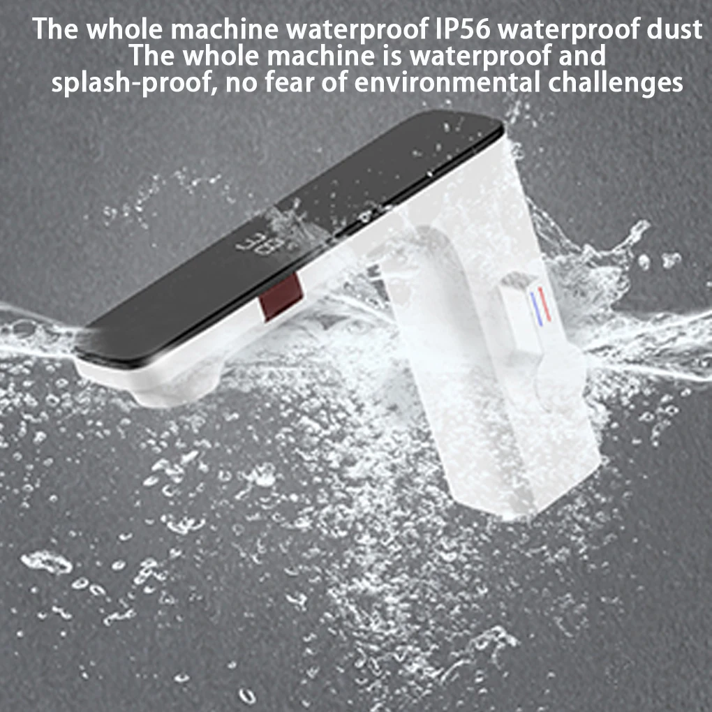 Smart Sensor Basin Faucet Screen Digital Display Hot Cold Water Mixer Tap Touchless Vanity Sink Faucet Automatic Switch Faucets