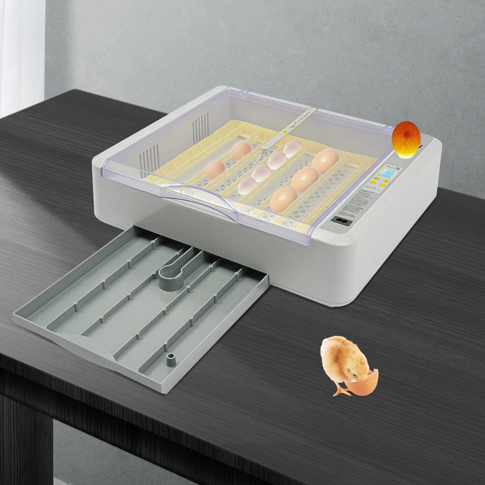 Egg Incubator Digital Poultry Hatcher Machine General Purpose Incubator with Automatic Egg Turning