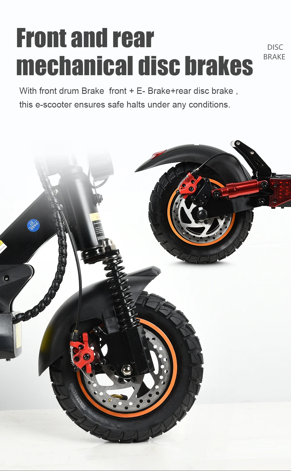 Mankeel MX-14 Adult Electric Scooter 800W 48V 15AH Folding Electric Kick Scooter 28MPH 37 Miles Range Off Road Tire E-Scooter