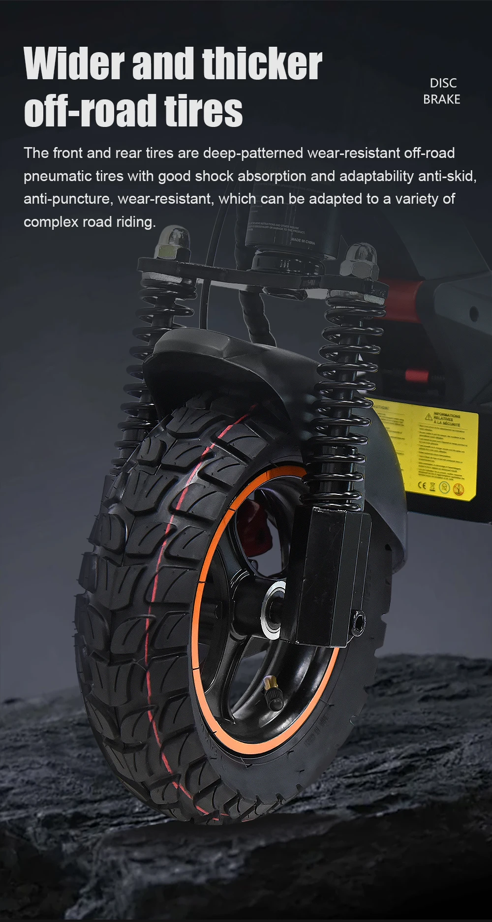 Mankeel MX-14 Adult Electric Scooter 800W 48V 15AH Folding Electric Kick Scooter 28MPH 37 Miles Range Off Road Tire E-Scooter