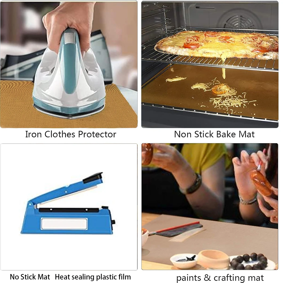 Heat Press Transfer Sheet PTFE Paper Non Stick Reusable Heat Resistant Craft Mat 30*100cm