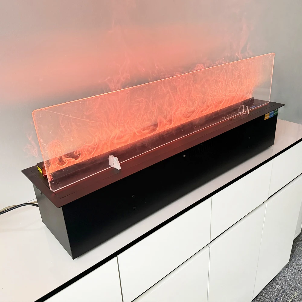 Smart Misting Fireplace 7 Colors LED WiFi Controlled Fireplace Hotel Decorative Humidifier Fragrance Steam Electric Fireplace