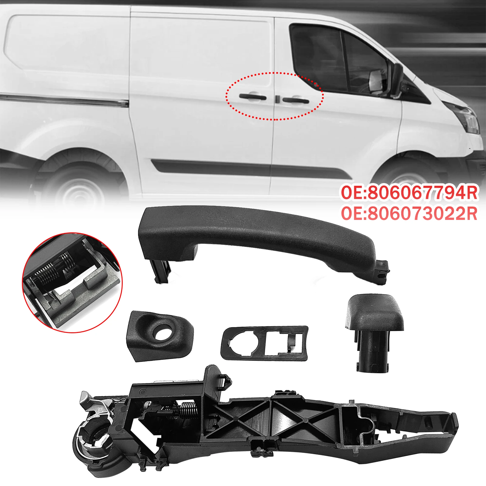 Left Sliding Door Handle Bracket Holder For Renault Master Vauxhall 806069981R