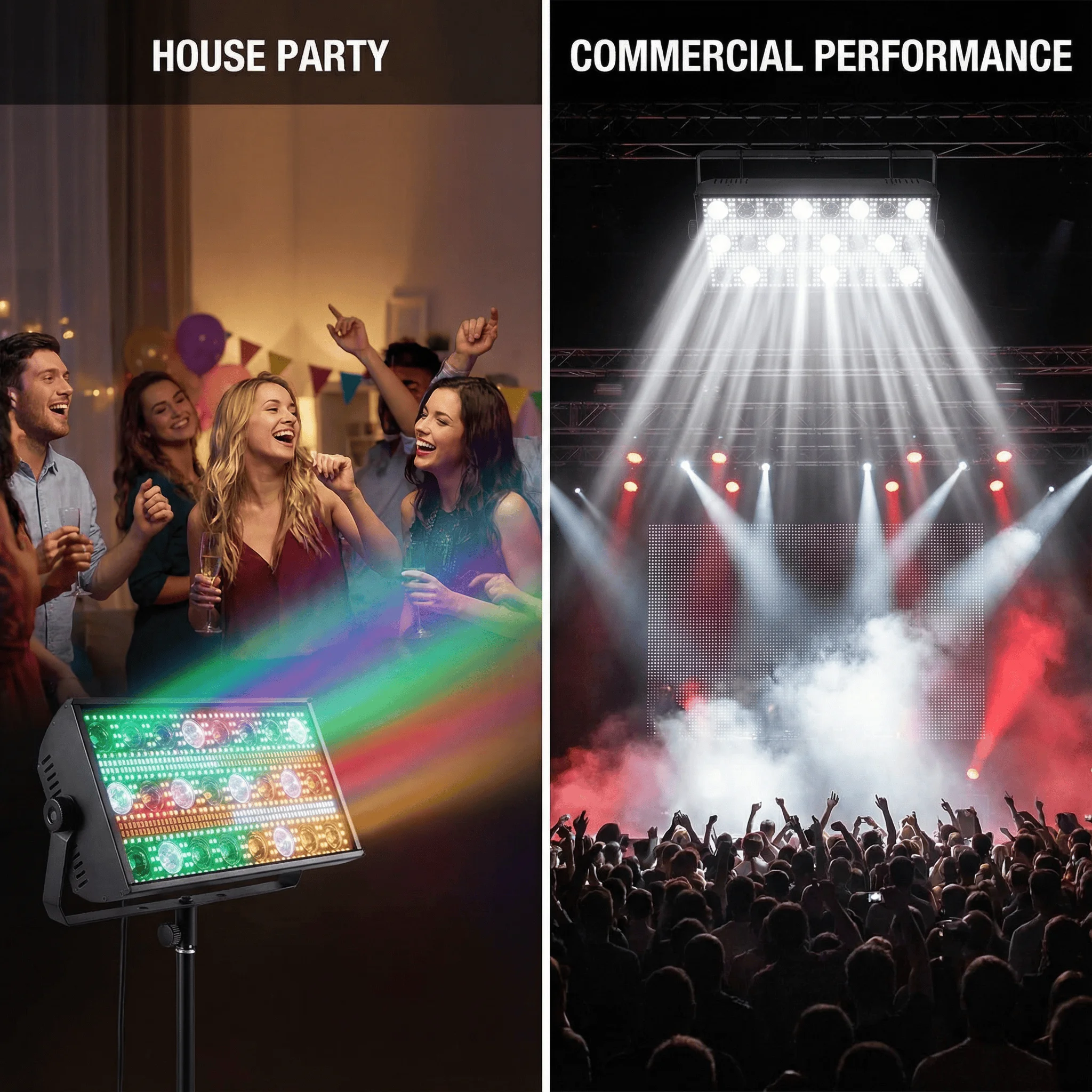 4PCS/Lot 300W LED Beam&Strobe Light RGBW 4in1 Warm White Stage Wash Beam Lights DMX DJ Disco Party Show Horse