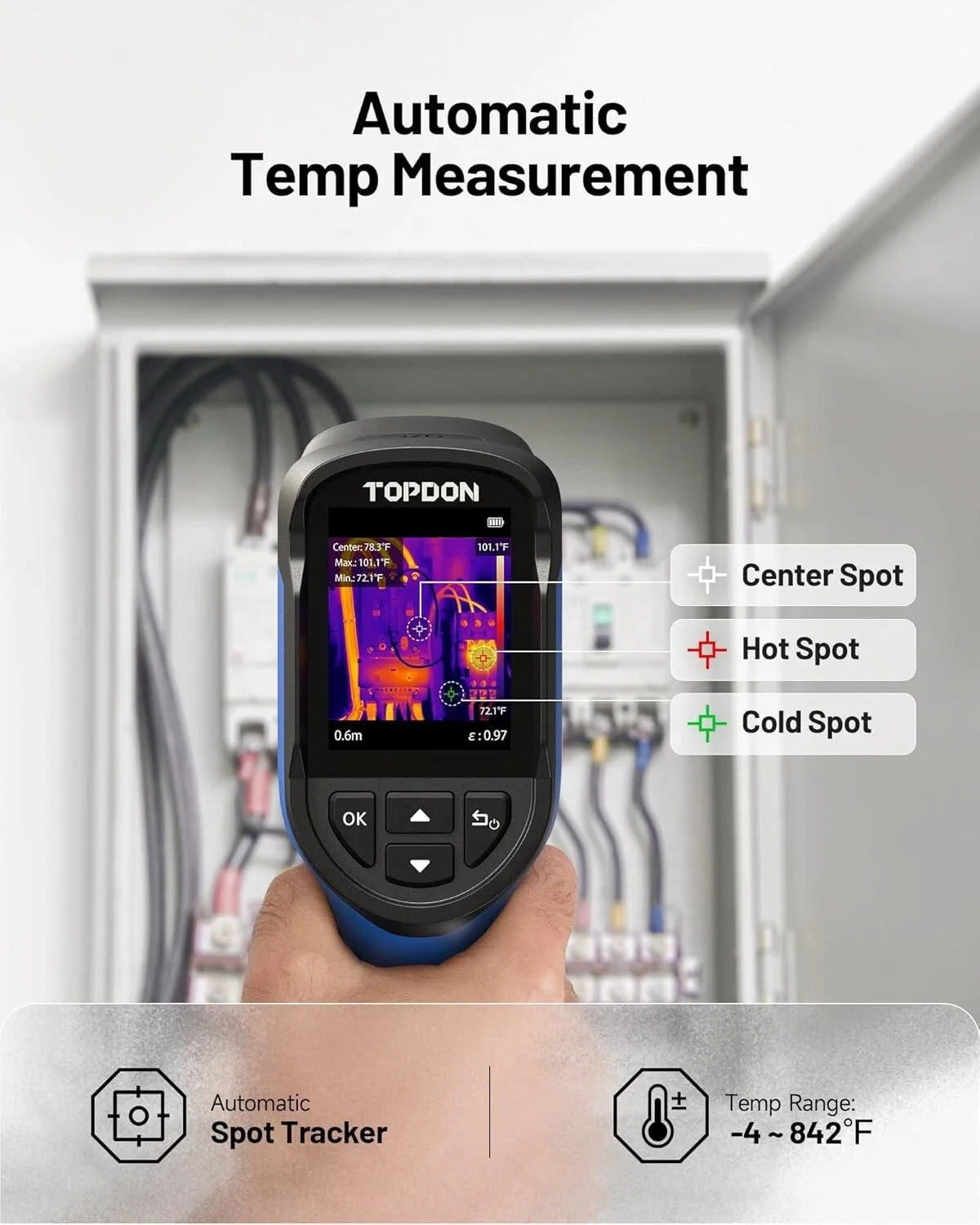 TOPDON TC004 Mini Infrared Thermal Imager sensor 240 x 240 TISR Resolution Floor Heating Detector Temperature thermal imager