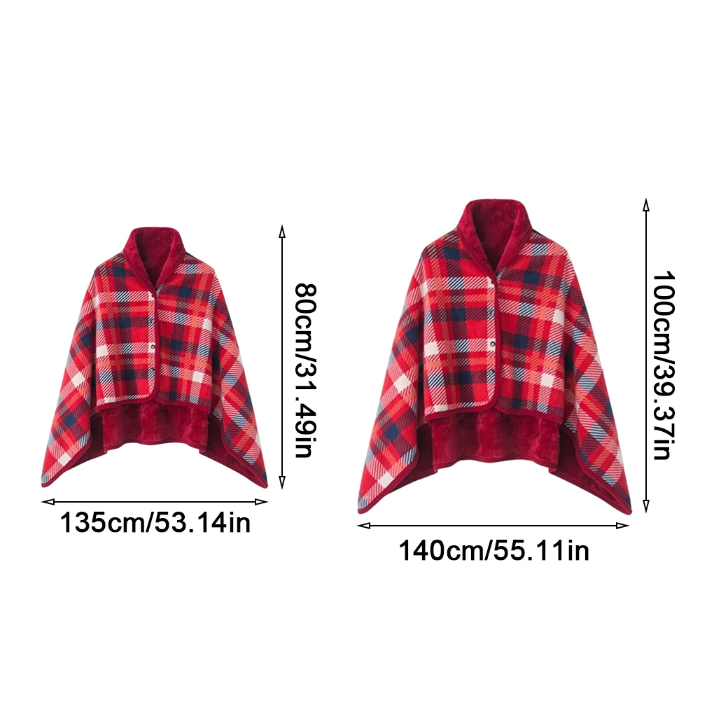 Polyester Stay Warm And Cozy With Lightweight Winter Wheelchair Blanket Soft Legs Feet Warmer Cover Red grid 100*140cm