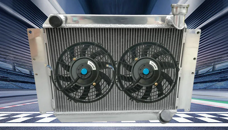 For UP TO 700HP CHEVY CORVETTE 350 V8 1955-1960 59 58 57 56 ALUMINUM RADIATOR