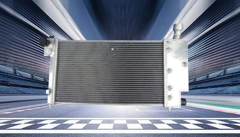 ALUMINUM RADIATOR+FAN FOR PEUGEOT 106 GTI&RALLYE//CITROEN SAXO/VTR 1991-2001 1992 1993 1994 1995 1996 1997 1998 99 00 01
