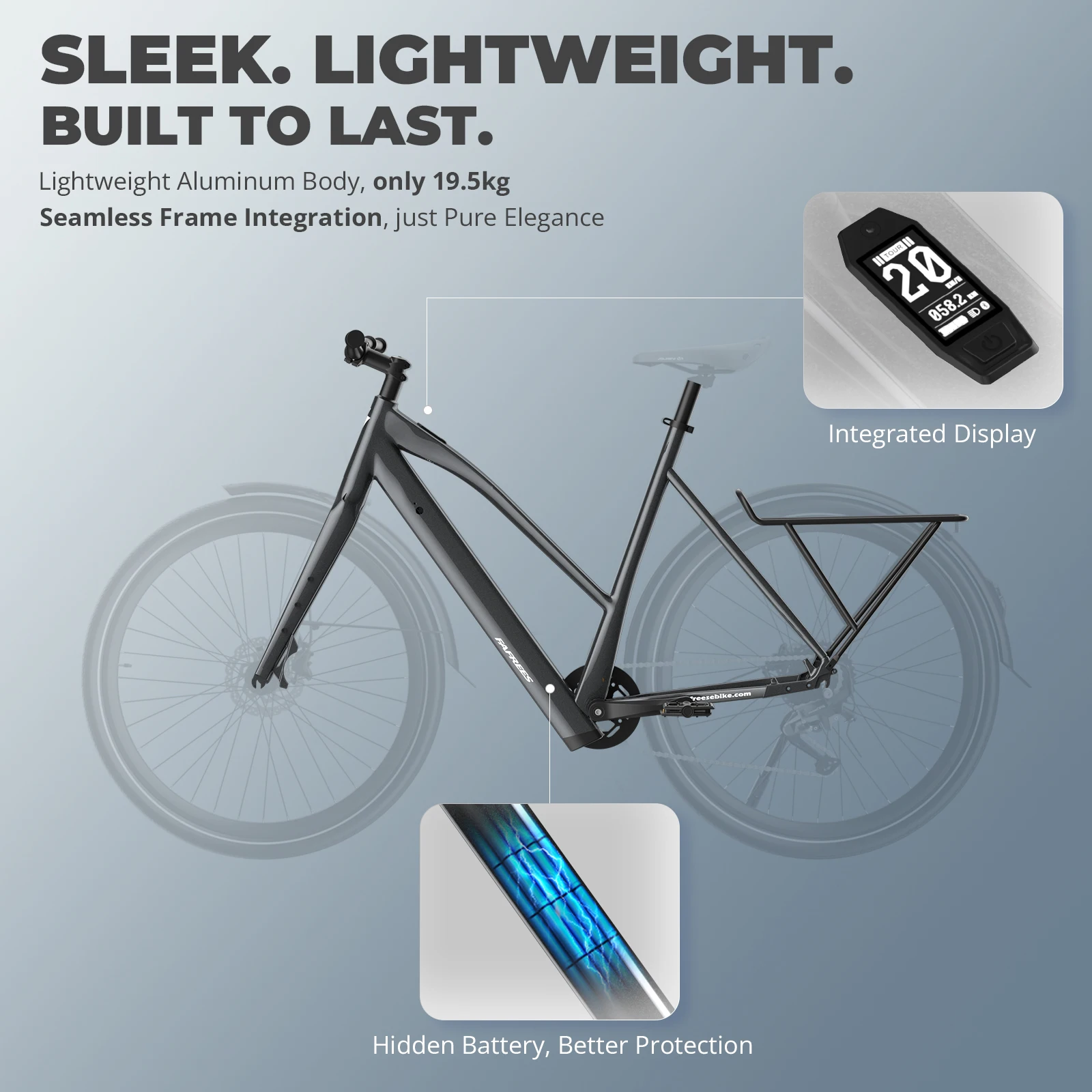 FAFREES F700M/F700W Adult Electric Bicycle 250W Motor City Electric Bicycle 36V10Ah Battery 700*42C Tire Commuter E-bike