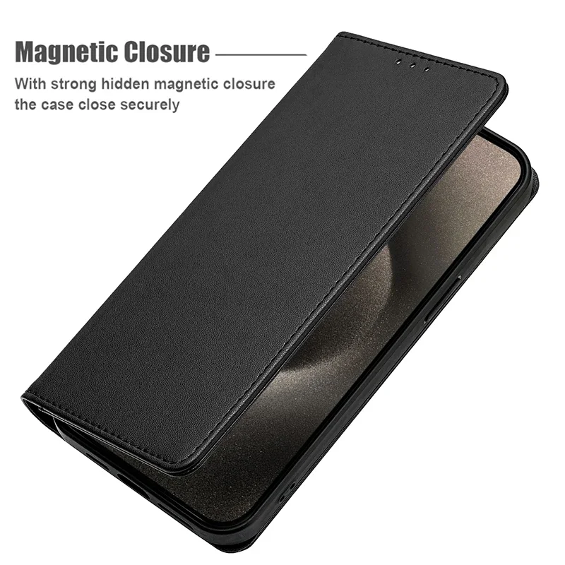 Leather Wallet Phone Case for Google Pixel 2 3A 4A 5A 6A 7A 8A 9 XL Pro 4G 5G Flip Cover Protective Magnetic With Picture Frame
