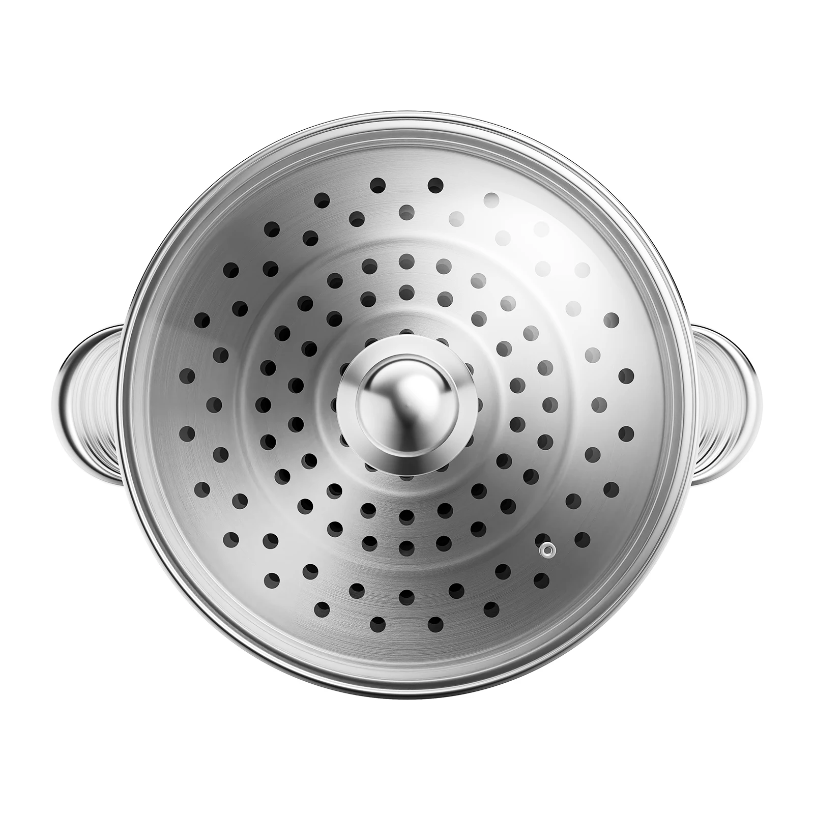 Stainless Steel Steamer with Glass Lid 5 Tier 46.5cm Cookware Cooking Pot Induction Hob Steamer for Dumplings Silver
