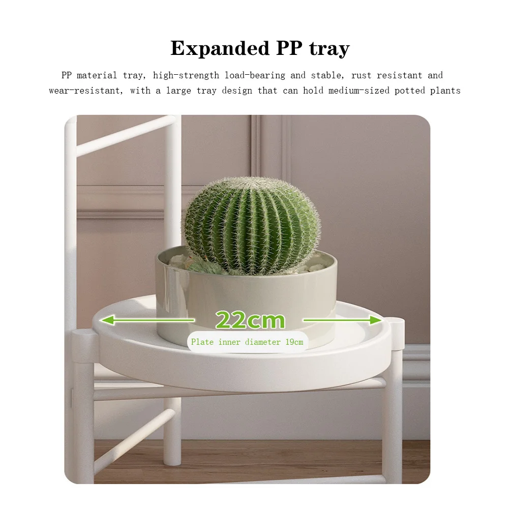 Metal Plant Stand Flower Stand Flower Pot Shelf Balcony Indoor Multi-layer Storage Rack Succulent Plant Flower Rack Pot Rack