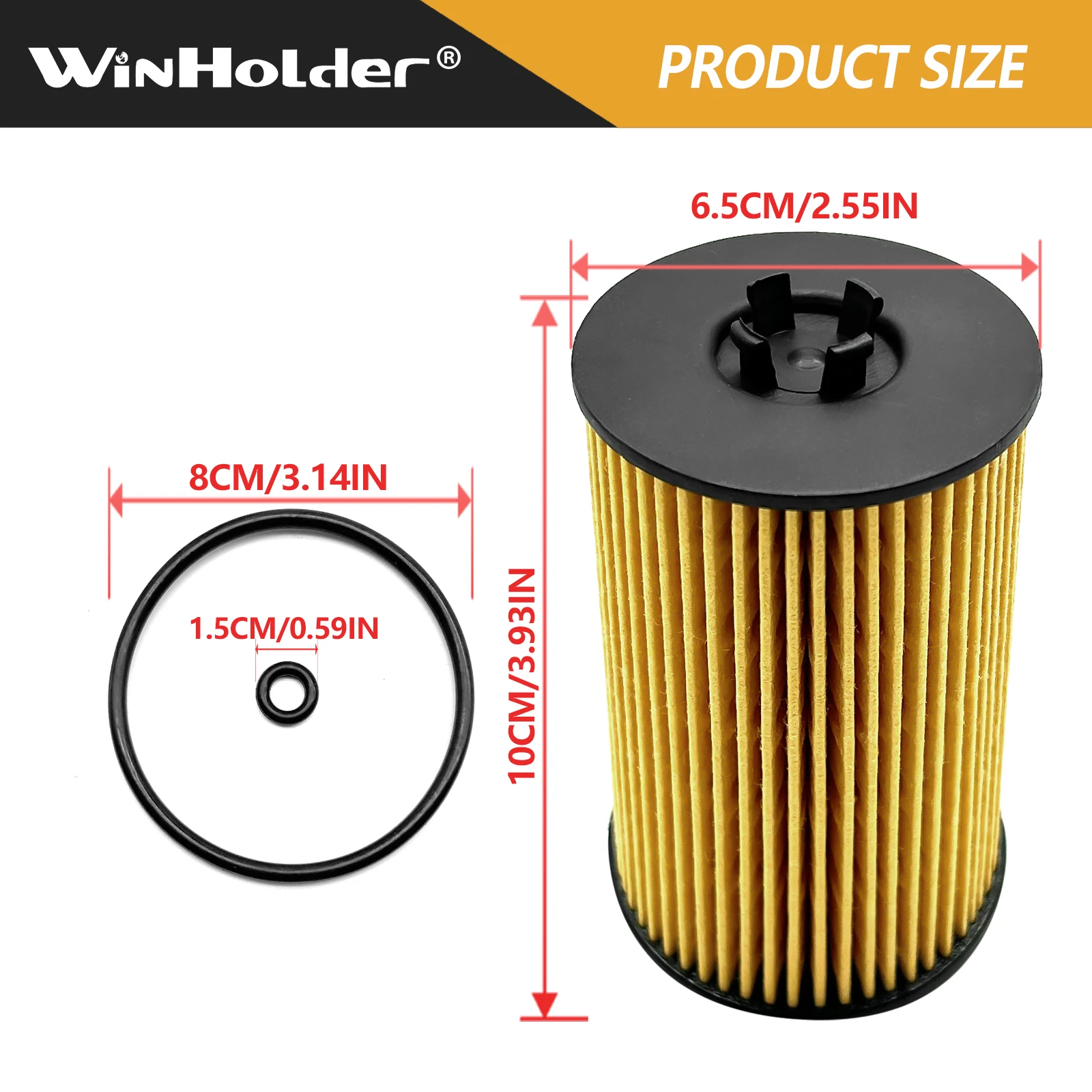 1/3Pcs Engine Oil Filter for Audi Seat Skoda VW 1.6 TDI/2.0 TDI OE: 03N115466 / 03N115562 / 03N115562B / 03N115466A / E340HD247