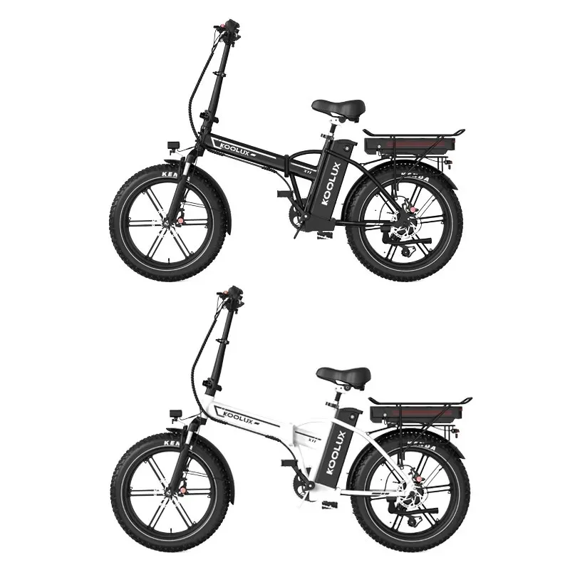 KOOLUX X11 Adult Electric Bicycle 500W Motor ebike 48V 23.4Ah Battery City E-bike 20" Folding Fat Tire men's Electric Bike