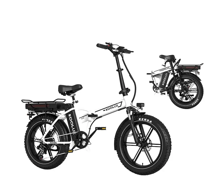 KOOLUX X11 Adult Electric Bicycle 500W Motor ebike 48V 23.4Ah Battery City E-bike 20" Folding Fat Tire men's Electric Bike