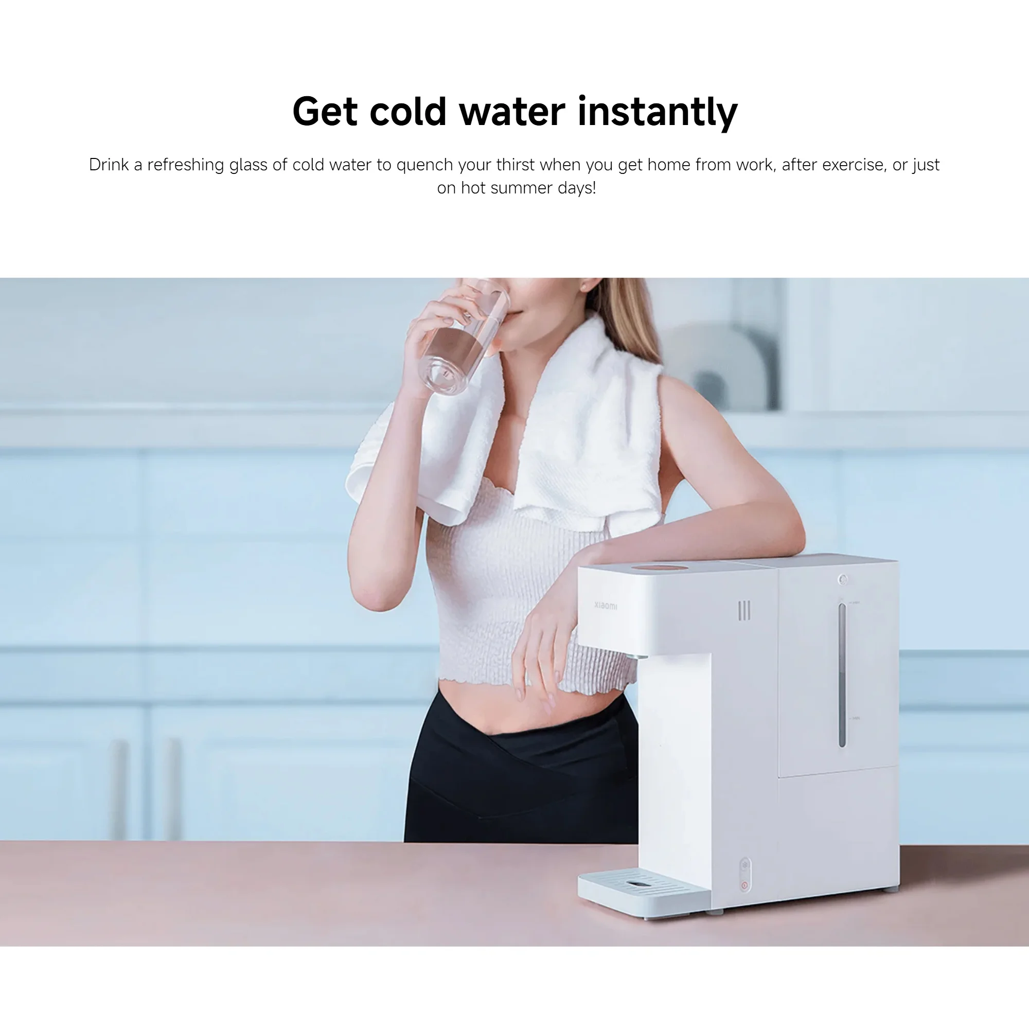 Xiaomi Smart Water Dispenser (Hot and Cold), 3 Seconds Quick Heating and 7°C Cold Water 3L Capacity With Display Mijia App Control