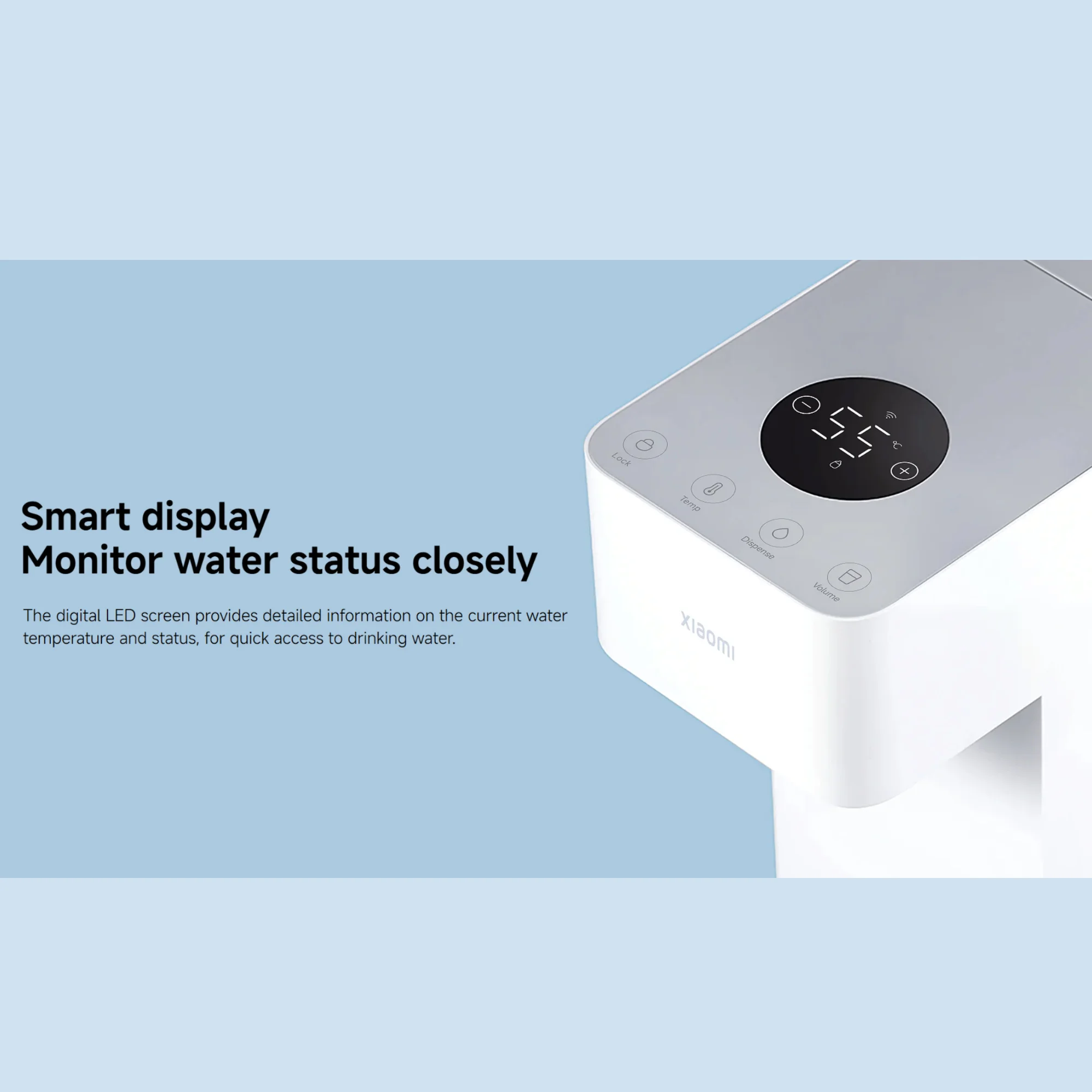 Xiaomi Smart Water Dispenser (Hot and Cold), 3 Seconds Quick Heating and 7°C Cold Water 3L Capacity With Display Mijia App Control