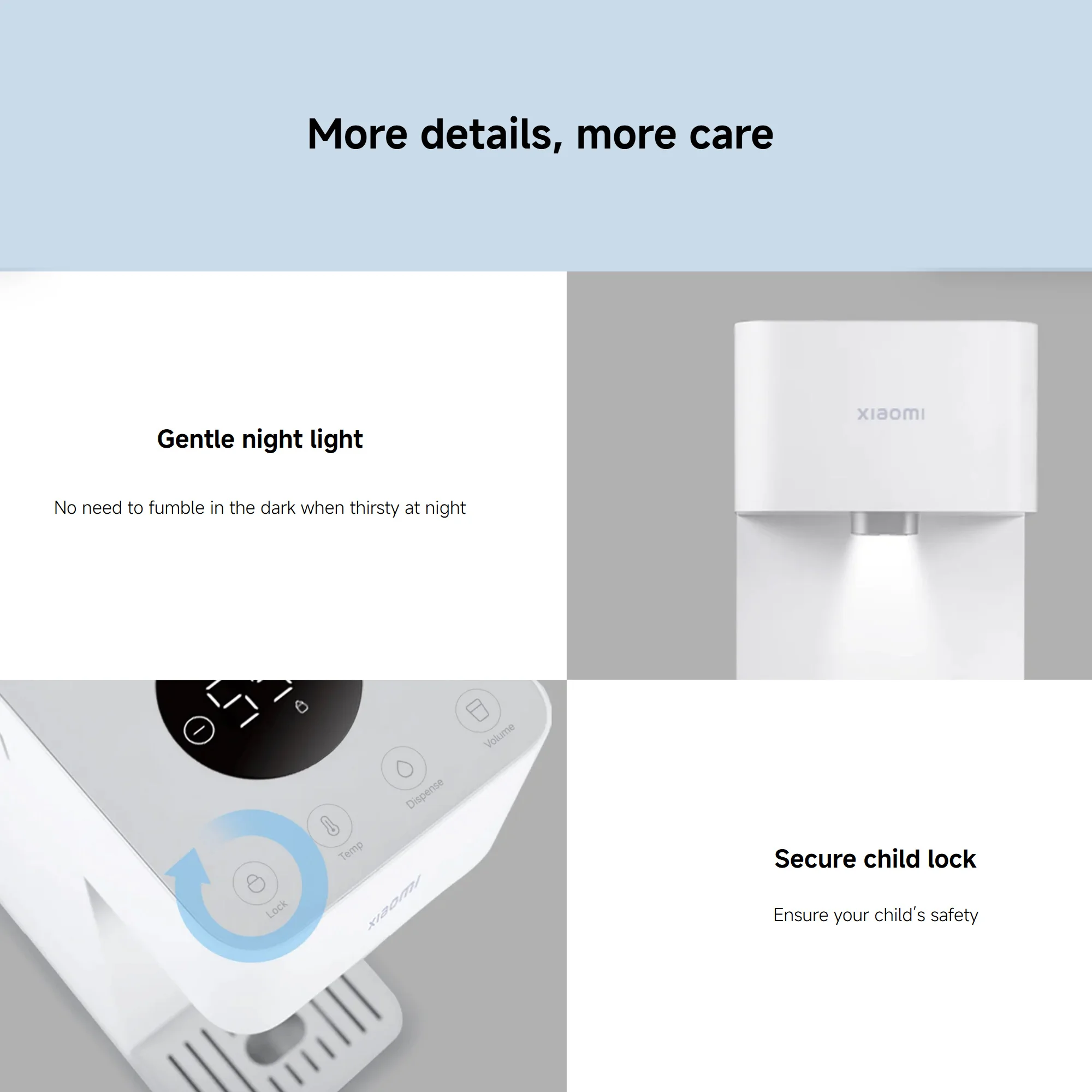 Xiaomi Smart Water Dispenser (Hot and Cold), 3 Seconds Quick Heating and 7°C Cold Water 3L Capacity With Display Mijia App Control