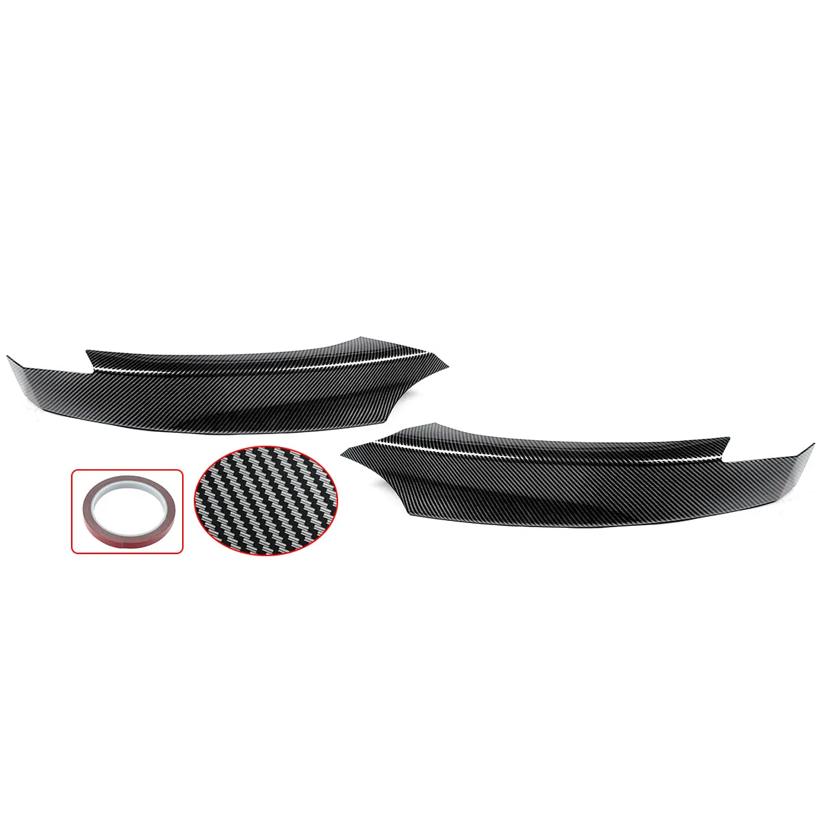 Front Lip Surround For BMW 1 Series E82 E88 F20 F21 118d 120i 125i 128i 135i M Sport 2007-2013 Front Splitter Corner Carbon Look