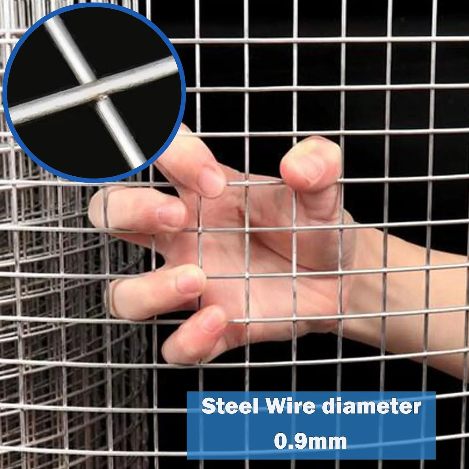 915mm x 30m Galvanized Welded Wire Mesh, Garden Fencing Netting, Hardware Cloth for Chicken Coop, Rabbit Hutch, Animal Enclosure