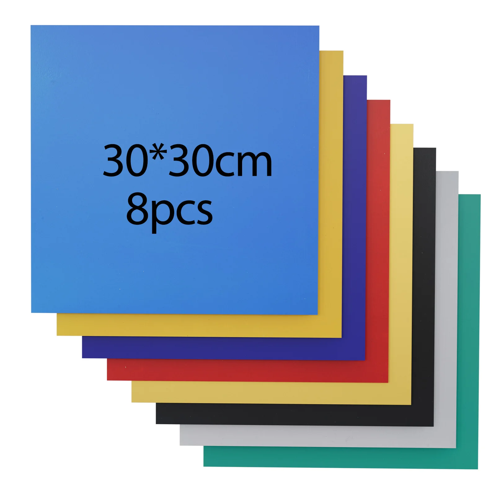 8pcs 3mm 30x30cm Paint-free Colorful Plywood for Model Making Laser Cutting Engraving Colorful Paint-free design
