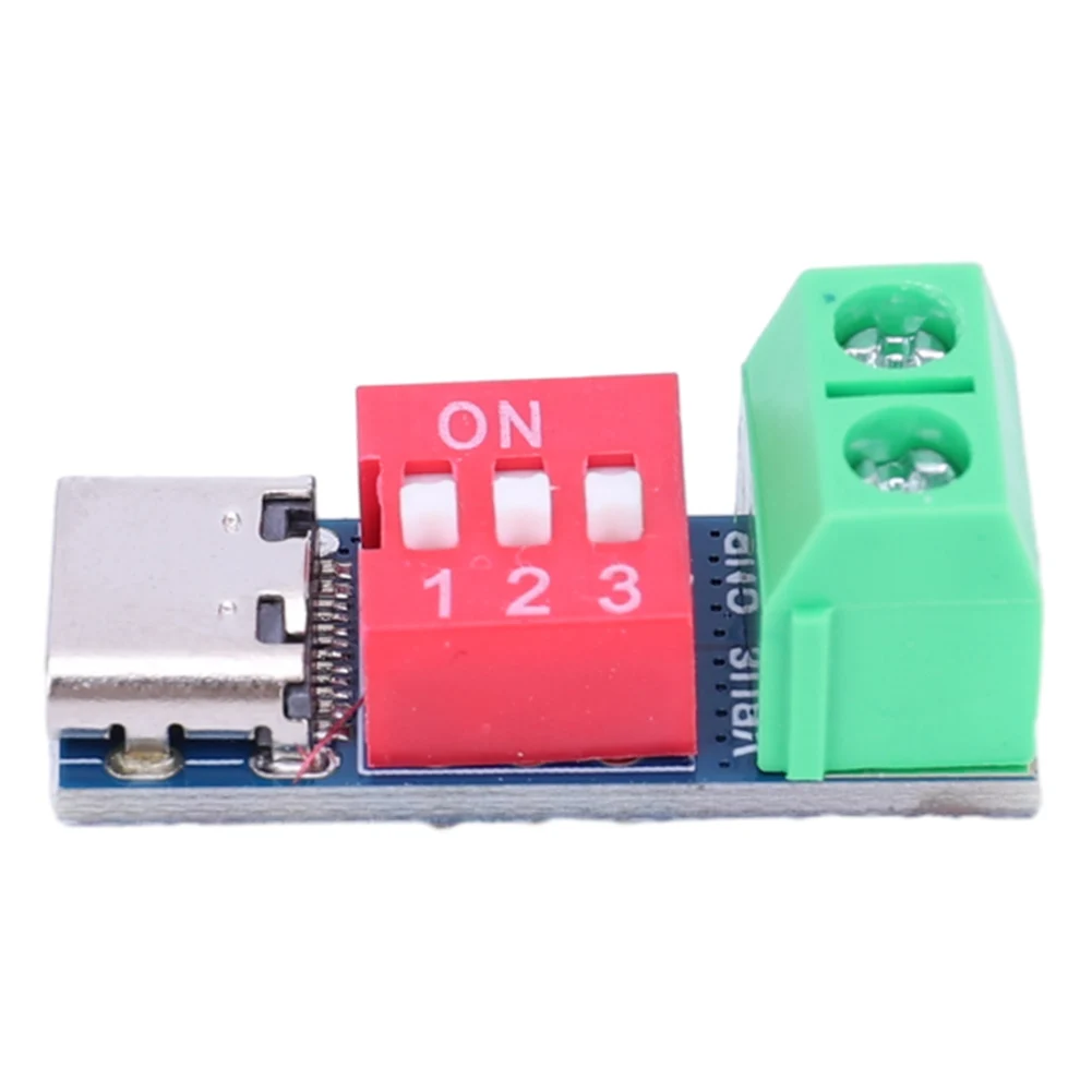 1-5pcs PD Fast Charging Test Board 5-20V Adjustable PD Trigger Module USB Type-C 100W Power Supply Tester Voltage Connetor Power