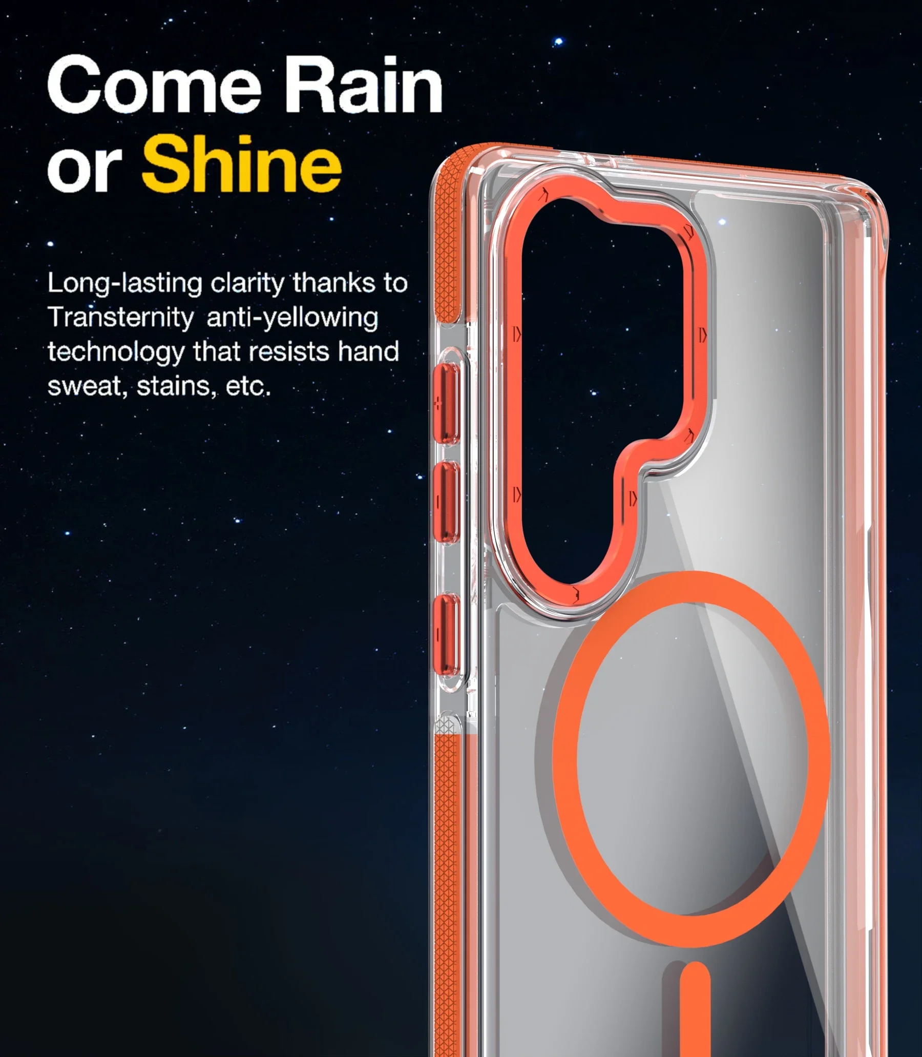 High Transparency Magnetic Phone Case for Samsung Galaxy S25 S24 S23 Ultra S21 FE A56 A36 A26 A53 Magnetic Bracket Cover