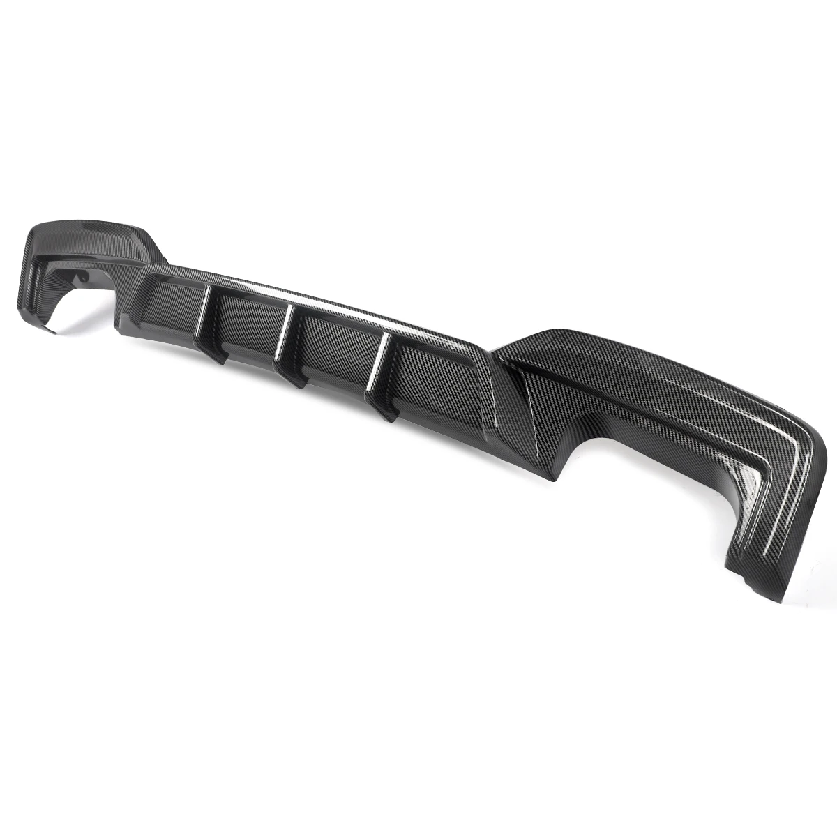 Magickit Dual & Single Exhaust Rear Bumper Diffuser Lip for BMW F06 F12 F13 640i 650i M Sport 2012-2018 Coupe 2Door Sedan 4-Door