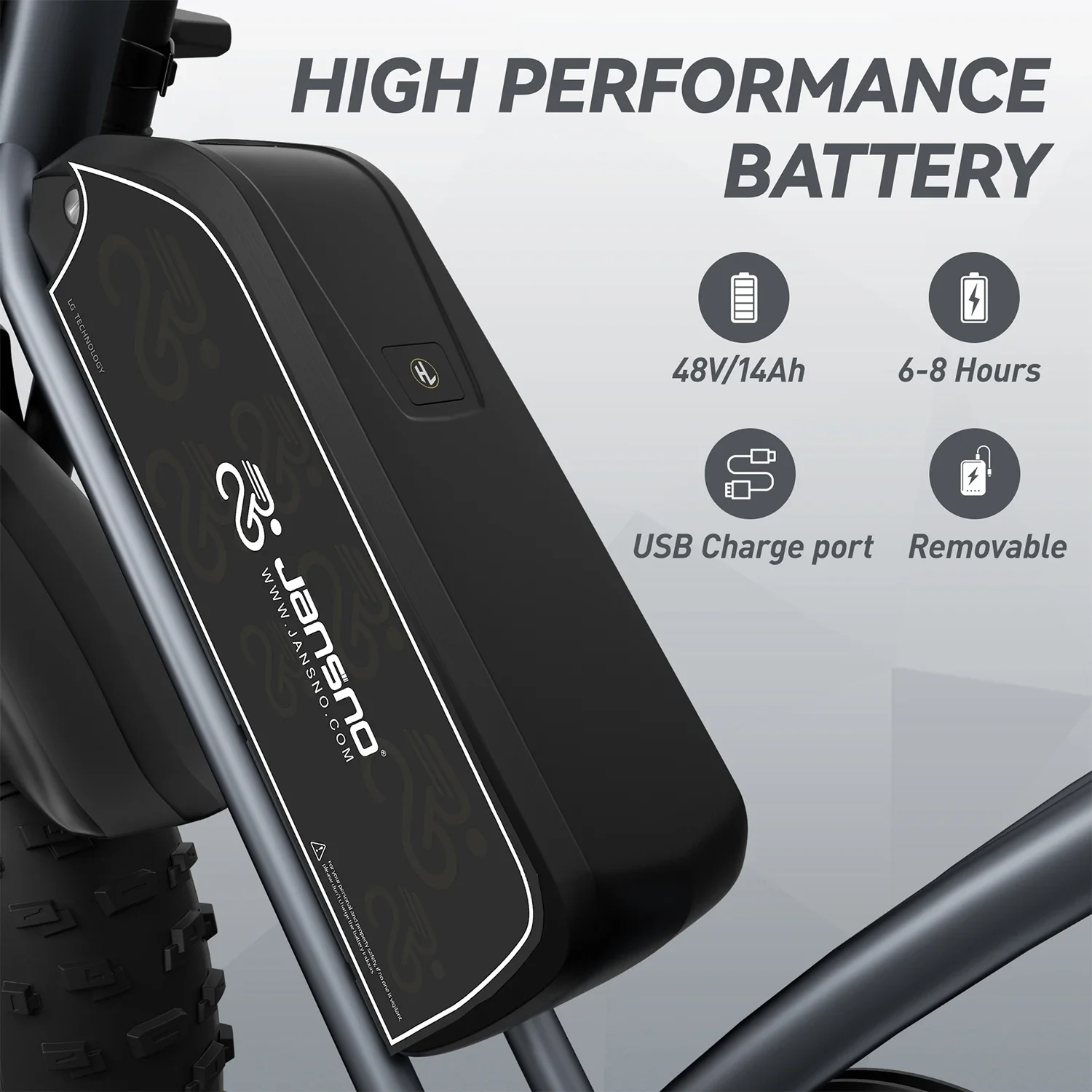 Jansno ebike X50 Adult Electric Bicycle 1000W Men's E-Mountain Bike 48V 17AH Battery 20 Inch Fat Tire Off-Road Electric Bike