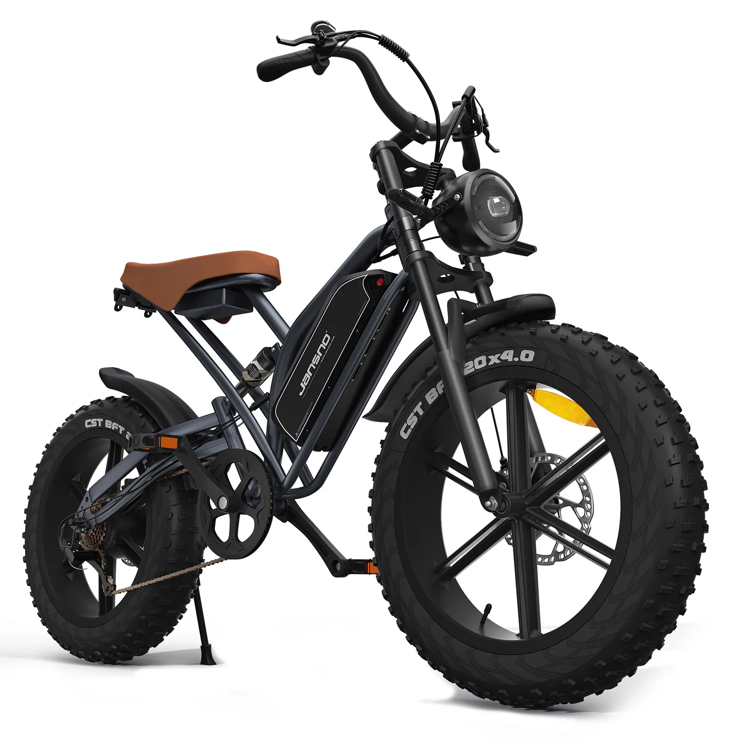 Jansno ebike X50 Adult Electric Bicycle 1000W Men's E-Mountain Bike 48V 17AH Battery 20 Inch Fat Tire Off-Road Electric Bike