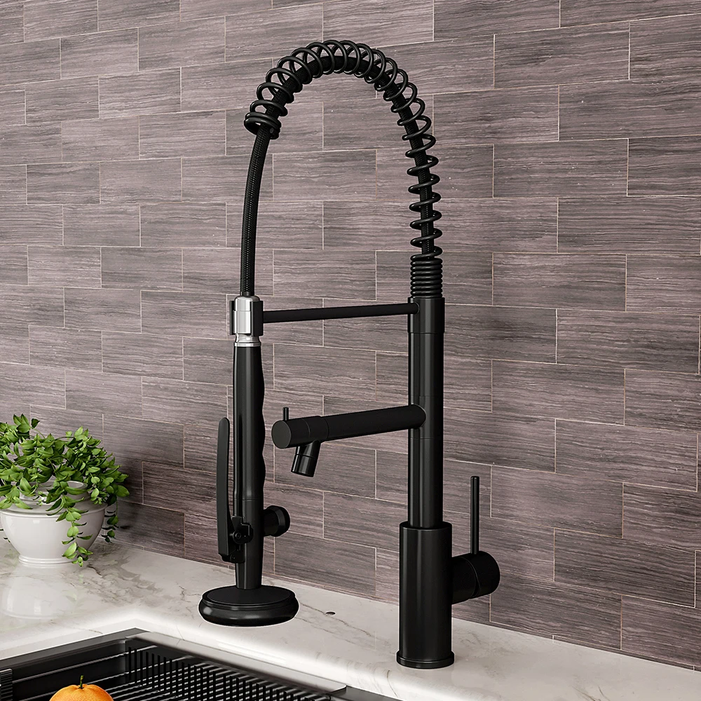 Voltsify Swivel Kitchen Faucet with Pull Down Sprayer and Pot Filler