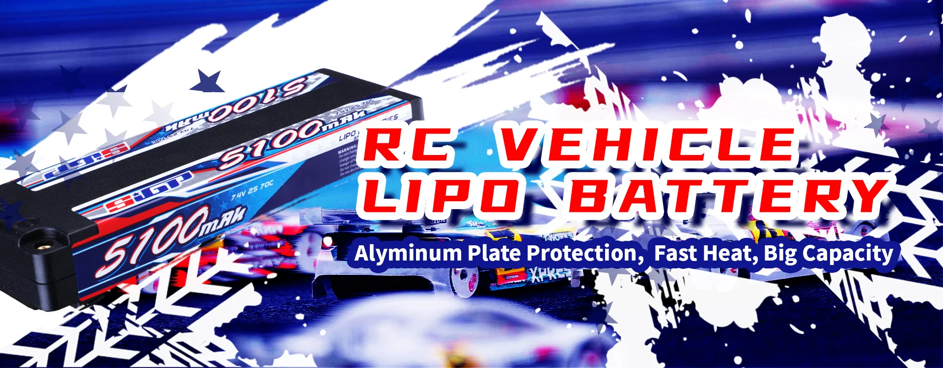 SIGP 4S 14.8V Lipo Battery 5100mAh 6000mAh 70C with XT90 EC5 Plug for RC Car Truck Boat Vehicles Tank Buggy Racing Hobby 2 Packs