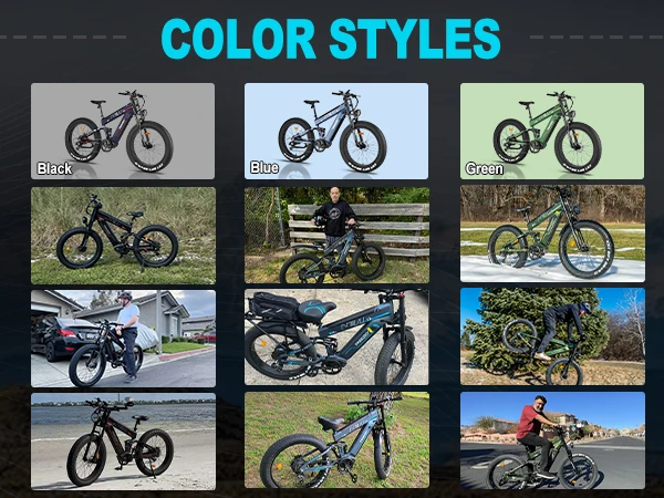 Freesky M520 Electric Bike 1200W Motor 48V41Ah Battery Electric Bicycle 26-inch Fat Tire E-Mountain Bike