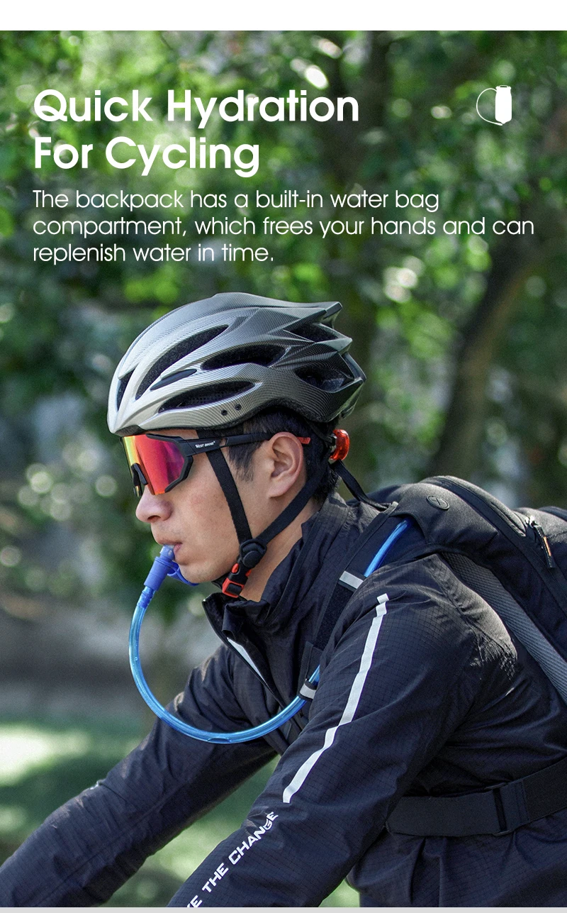 WEST BIKING Ultralight Bicycle Bag 20L Sports Hydration Backpack Outdoor Climbing Bag Ergonomics MTB Road Bike Cycling Water Bag