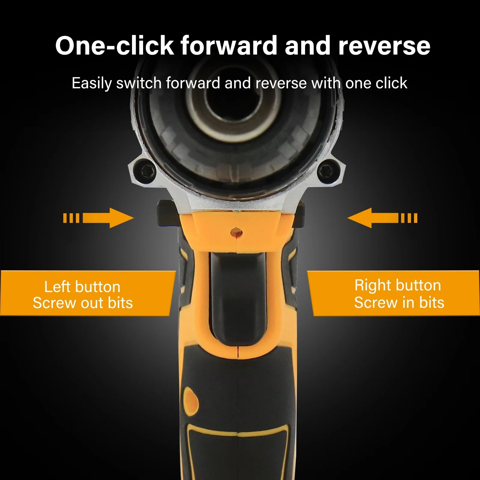 2 Battery Cordless Drill 21V Electric Screwdriver Set with 2 Batteries & Charger