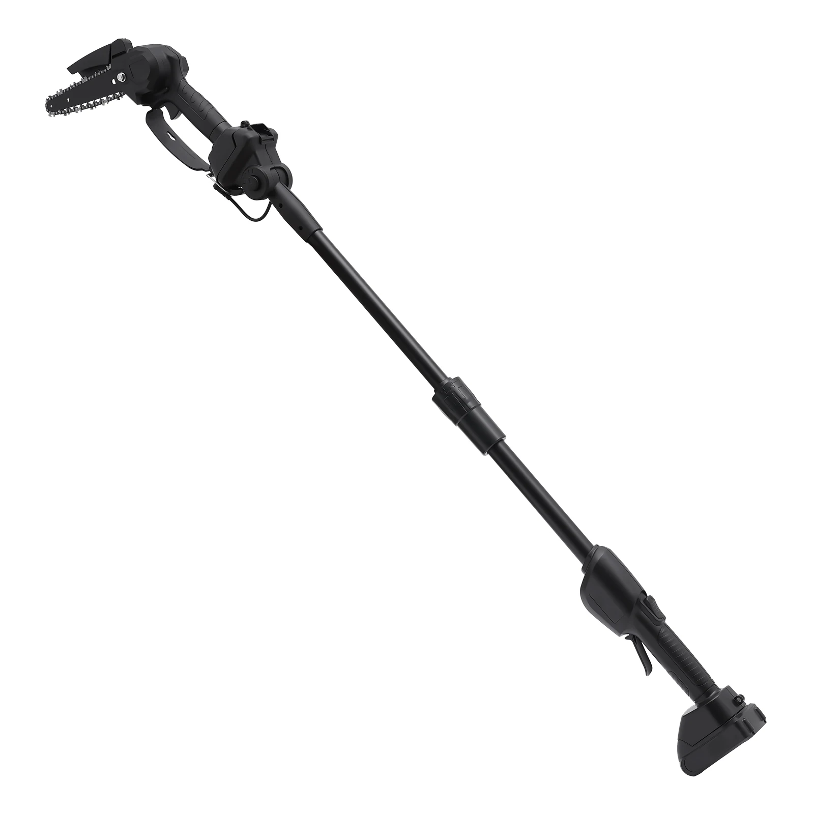 2-in-1 Cordless Pole Saw, Long-Handled Telescopic Tree Pruner, Cordless Long-Arm Saw, Suitable for Wood Cutting, Garden Pruning